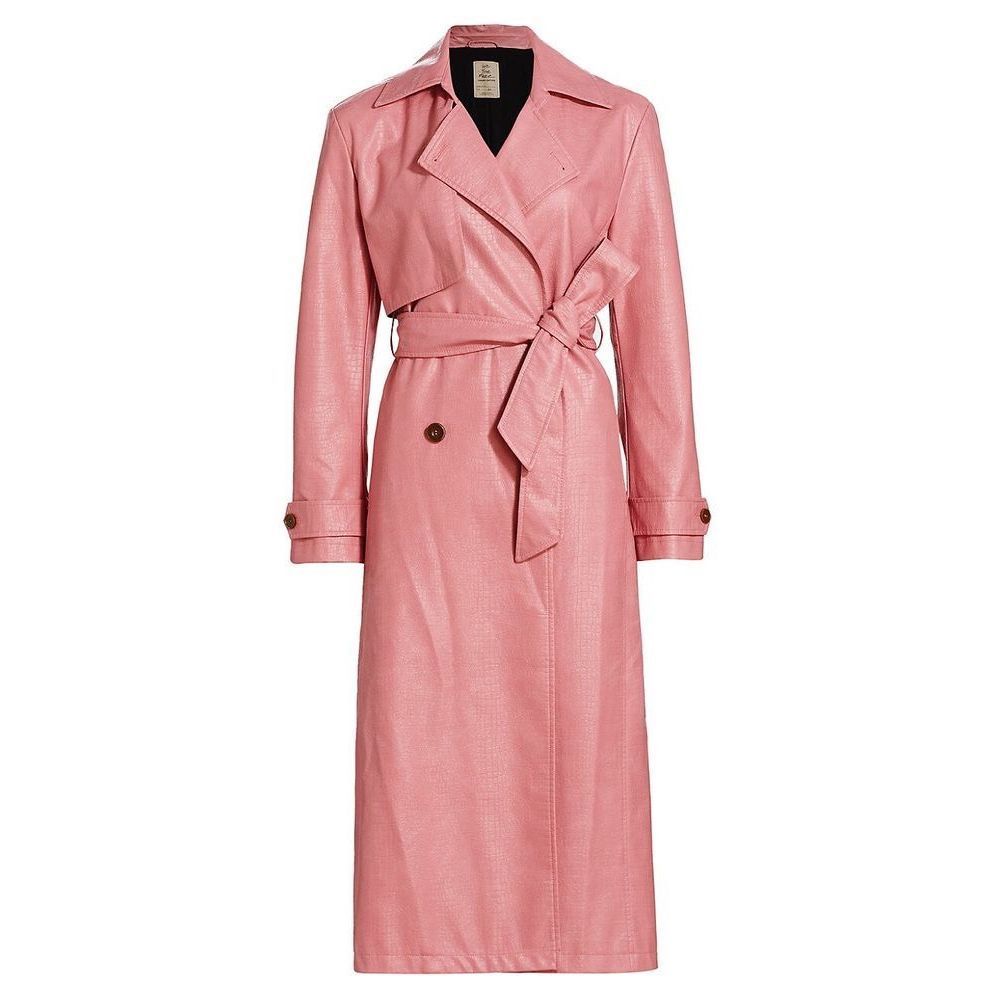 Free People Morrison Vegan Leather Trench Coat - Picture 4 of 7